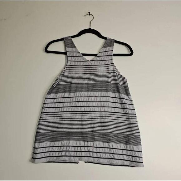 NWT Anthropologie Deletta Striped Tulip Sleeveless Tank Top XS - Picture 4 of 9